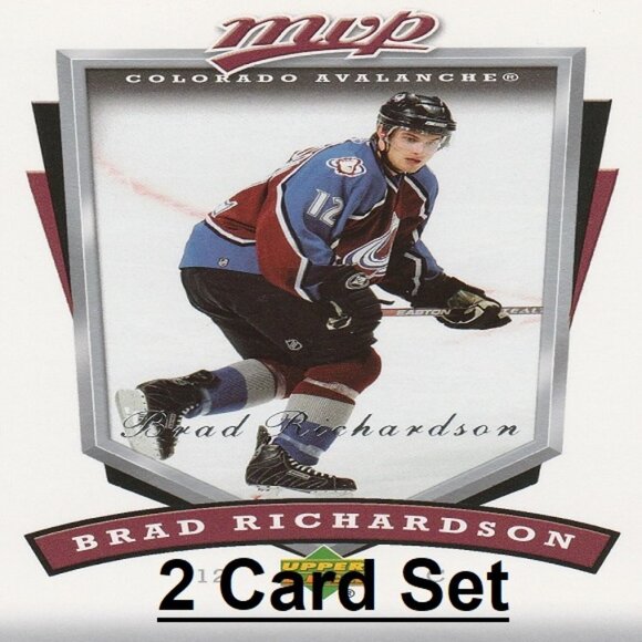Brad Richardson Colorado Avalanche NHL Hockey Card Collection - 2 Card Set - Picture 1 of 3